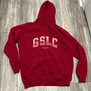 Gymshark - GSLC Collegiate Hoodie - GYMSHARK LIFTING CLUB  maroon medium
